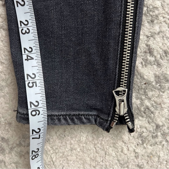 Rag & Bone Cate Mid-Rise Skinny Zip Ankle Abbey Road Moto Jeans Denim Women’s 27 - Picture 8 of 10